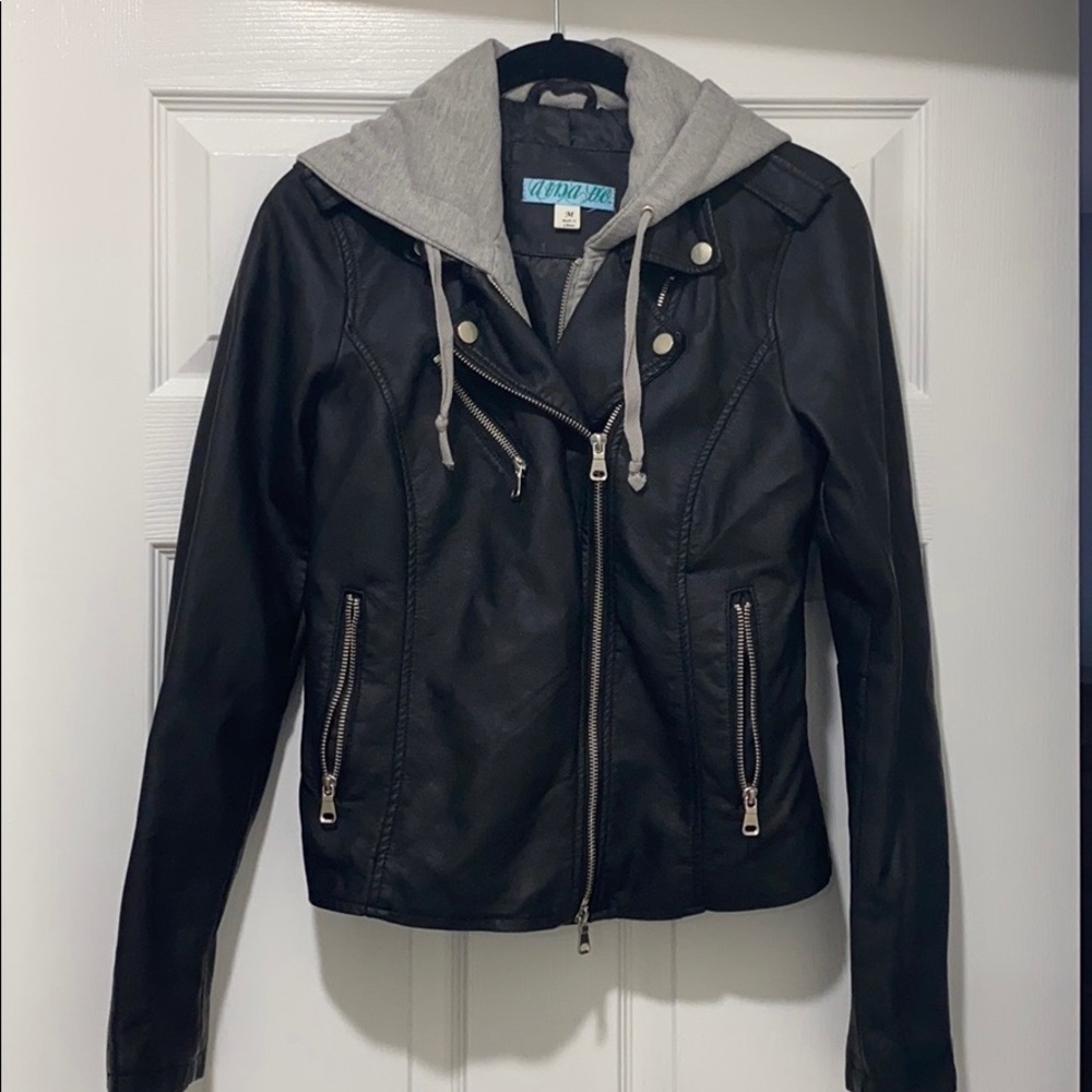 Faux leather jacket